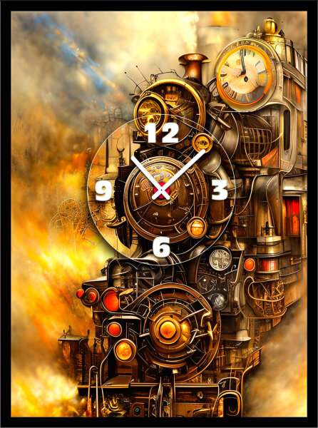 Steampunk-Lokomotive - 123ART