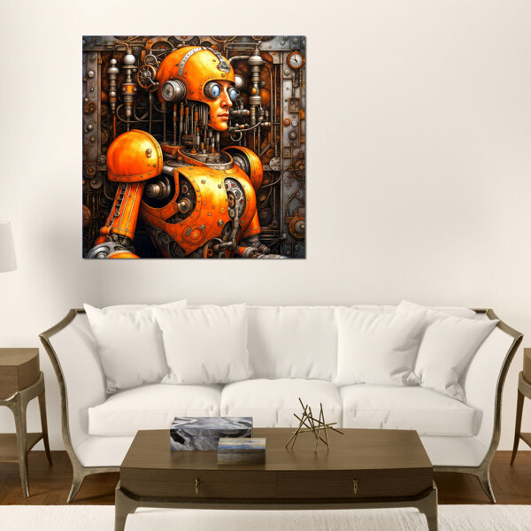 Designer Roboter  auf Leinwand ab 50cm x 50cm absoluter Eye Catcher