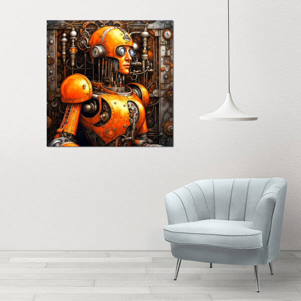 Designer Roboter  auf Leinwand ab 50cm x 50cm absoluter Eye Catcher