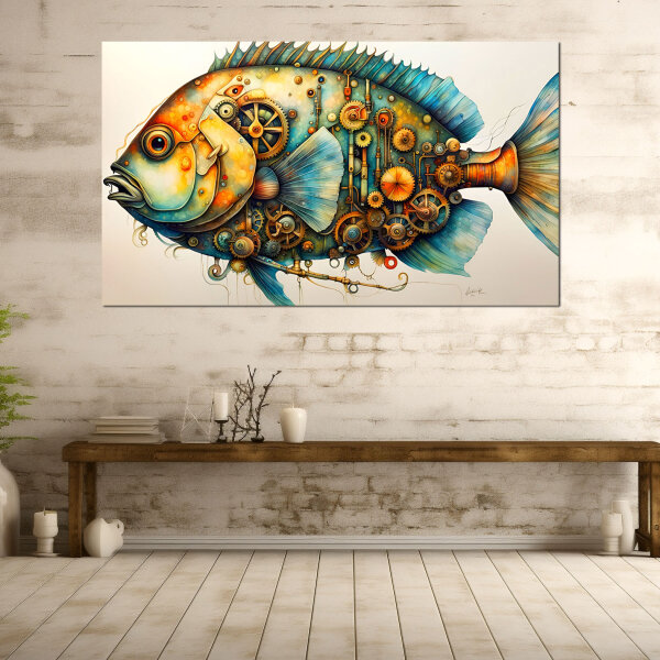 Steampunk Guppie  - Kreative Wandgestaltung...