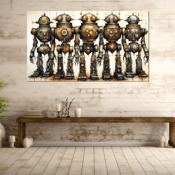 ROBO Team - Steampunk-Kunst Einzigartige Ästhetik...