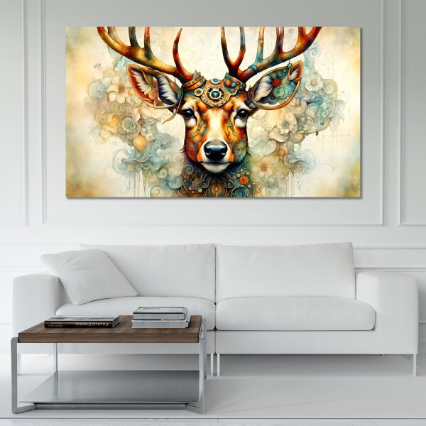 The Deer - Kunstvolle Wandgestaltun: Inspirierende Elemente für Ihr Zuhause