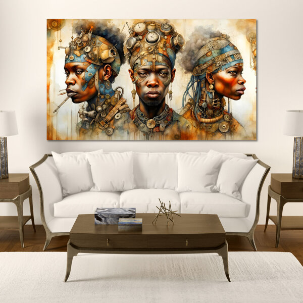 African Woman - Kunstvolle Wandbilde: Ausdrucksstarke Kunst für einzigartige Atmosphären