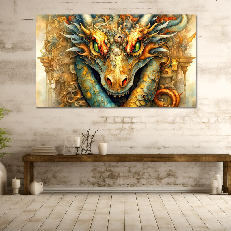 Smokey Dragon - Kunstvolle Wandbilder: Ausdrucksstarke Kunst für einzigartige Atmosphären