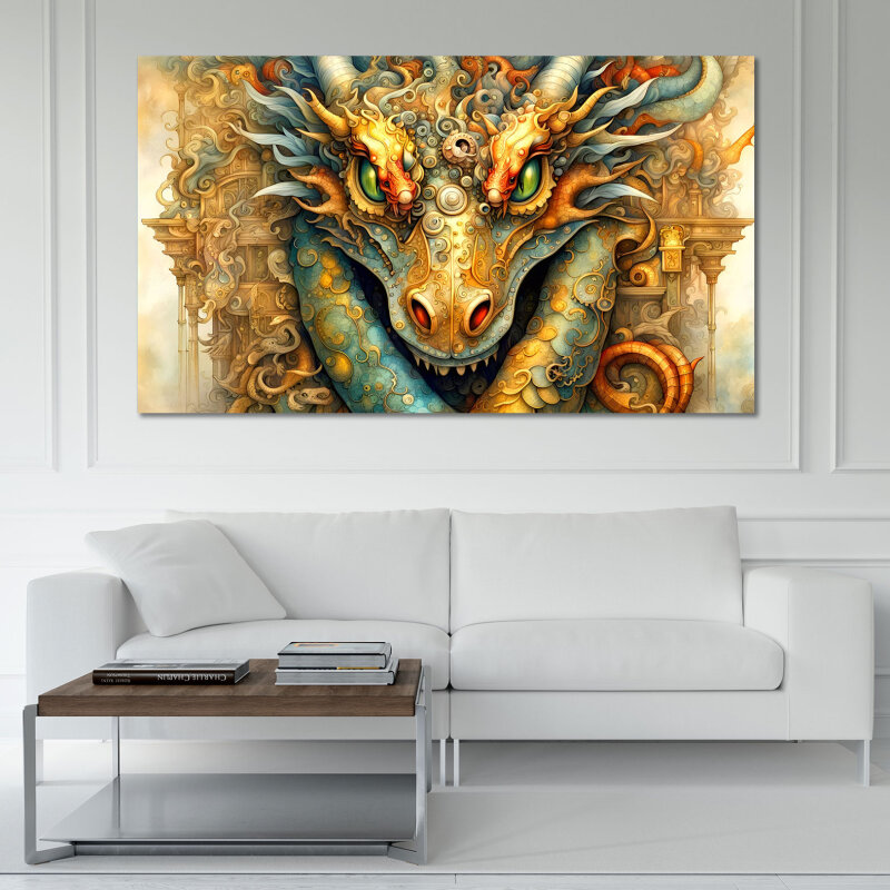 Smokey Dragon - Kunstvolle Wandbilder: Ausdrucksstarke Kunst für einzigartige Atmosphären