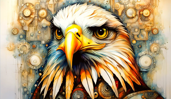 Eagle Power - Kunstvolle Wandbilder: Ein Blickfang mit...