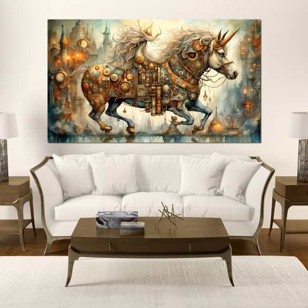 Steampunk Horse - Kunstvolle Wandbilder: Ein Blickfang...