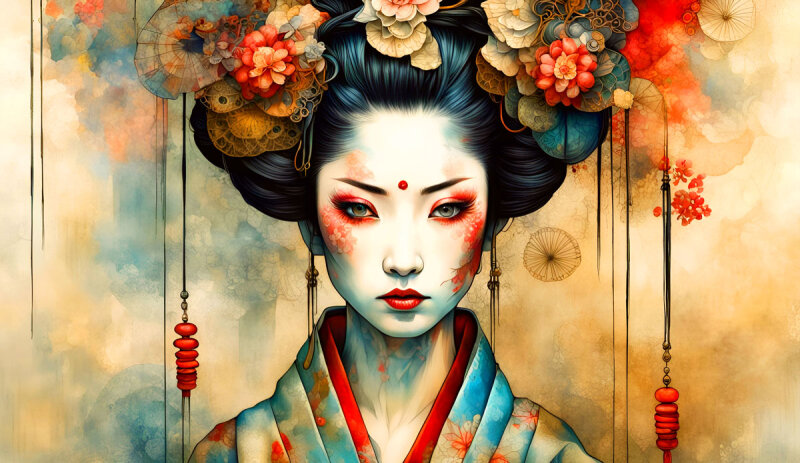 Geheimnissvolle Geisha - Unfassbare Designs: Positiver Einfluss auf Ihr Raumambiente