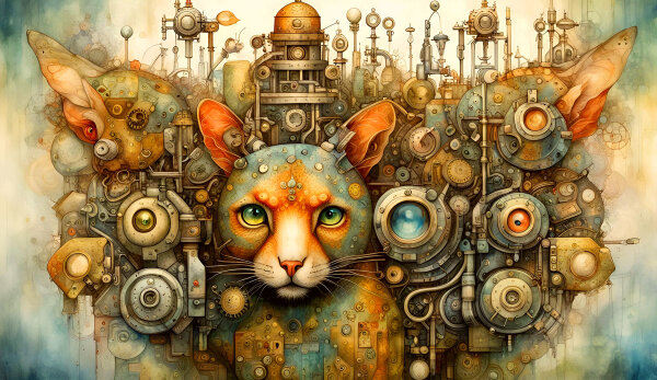 StarCat - Kreative Wandgestaltung, Steampunk,...