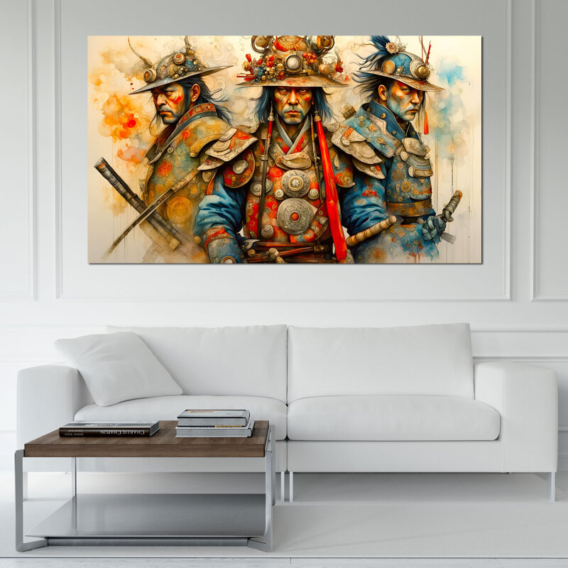 Samurai Power - Kunstvolle Wandbilder: Ausdrucksstarke Kunst für einzigartige Atmosphären