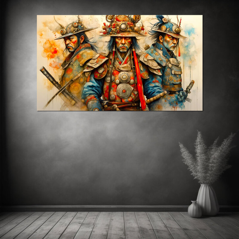 Samurai Power - Kunstvolle Wandbilder: Ausdrucksstarke Kunst für einzigartige Atmosphären