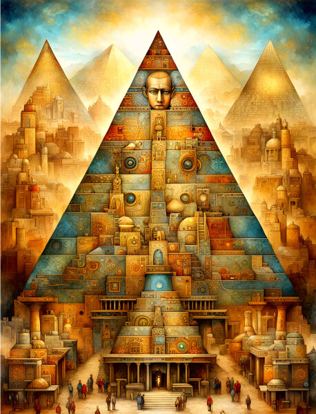 Pyramid Power - Wunderschönes Wandbild von 123ART...