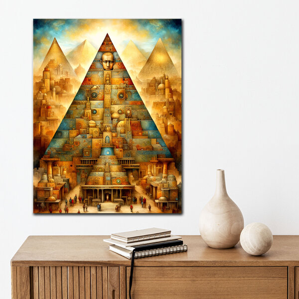 Pyramid Power - Wunderschönes Wandbild von 123ART – Ein genialer Blickfang