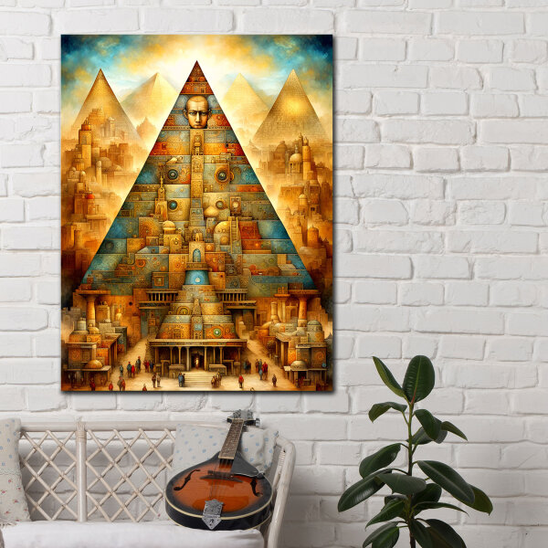 Pyramid Power - Wunderschönes Wandbild von 123ART – Ein genialer Blickfang