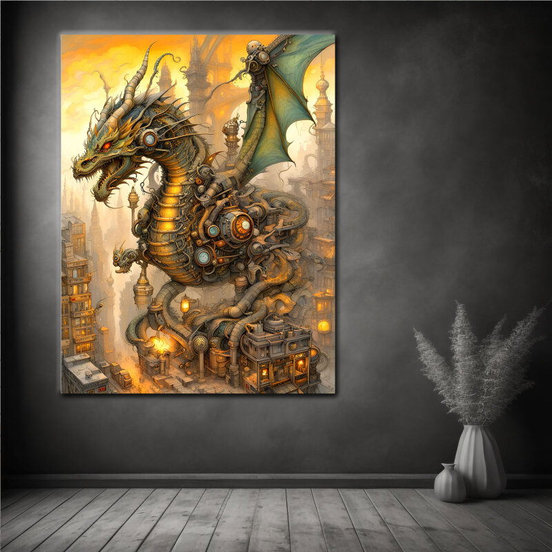 Drag Dragon - 123ART Wandbilder – Genial gestaltet für Ihr Zuhause