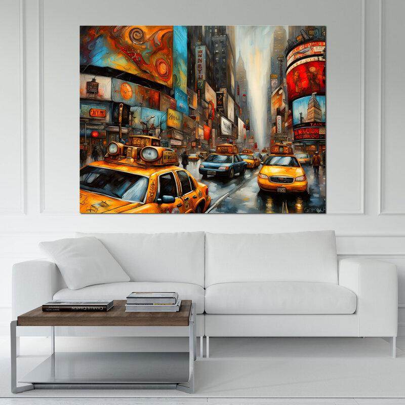 New York Taxi - Einzigartige Wanddekoration: Individuelle Gestaltungsmöglichkeiten für jeden Raum