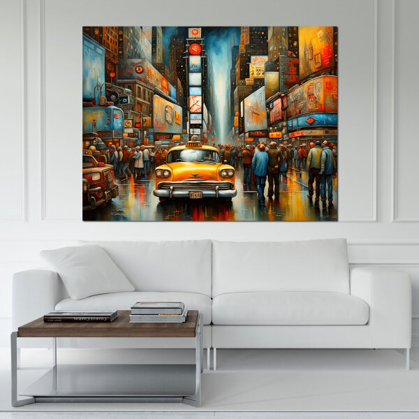 New York City Taxi Cabs - Einzigartige Designs: Kunstvolle Akzente für Ihre Wohnräume von 123ART