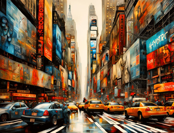 New York Traffic - Fantastische Designs: Kunstwerke, die Ihre Sinne verzaubern von 123ART