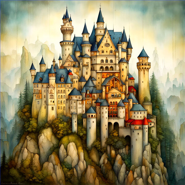 Alt Schwanstein - Wandbilder mit Wow-Faktor bei 123ART...