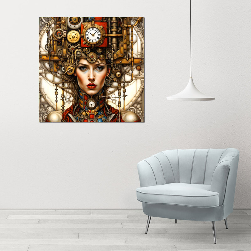 Clock-Queen - Geniale Wanddeko, die spricht: 123ART’s Wandbild-Kollektion