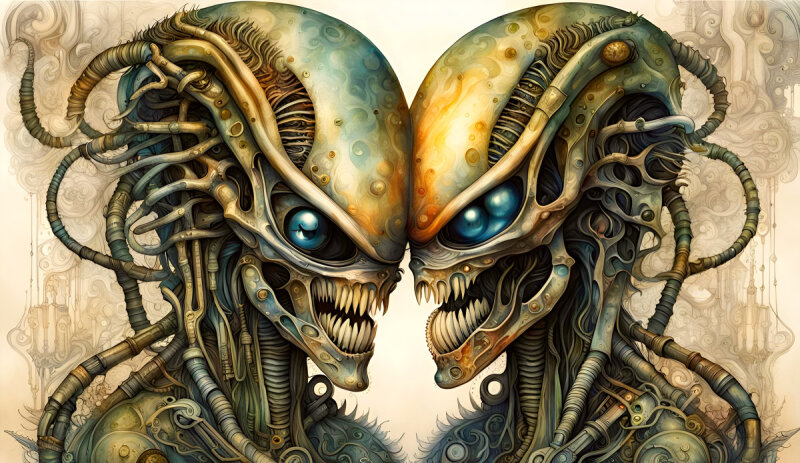 Alien Twinns - Moderne Designs: Zeitgemäße Kunst für moderne Wohnwelten vbon 123ART