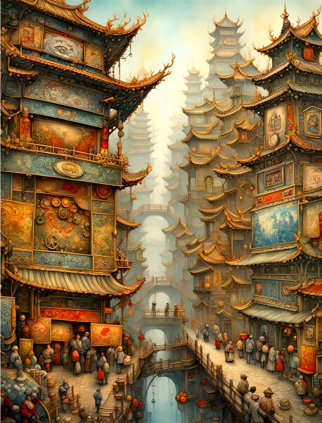 Mein Peking - Wandkunst, die berührt – 123ART einzigartige Wandbilder