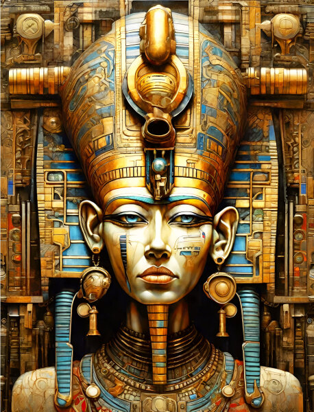 Der Pharao - Entdecken Sie die geniale Wandbild -...
